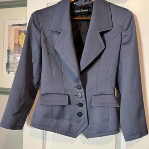 Louis Feraud Gray Tailored Blazer